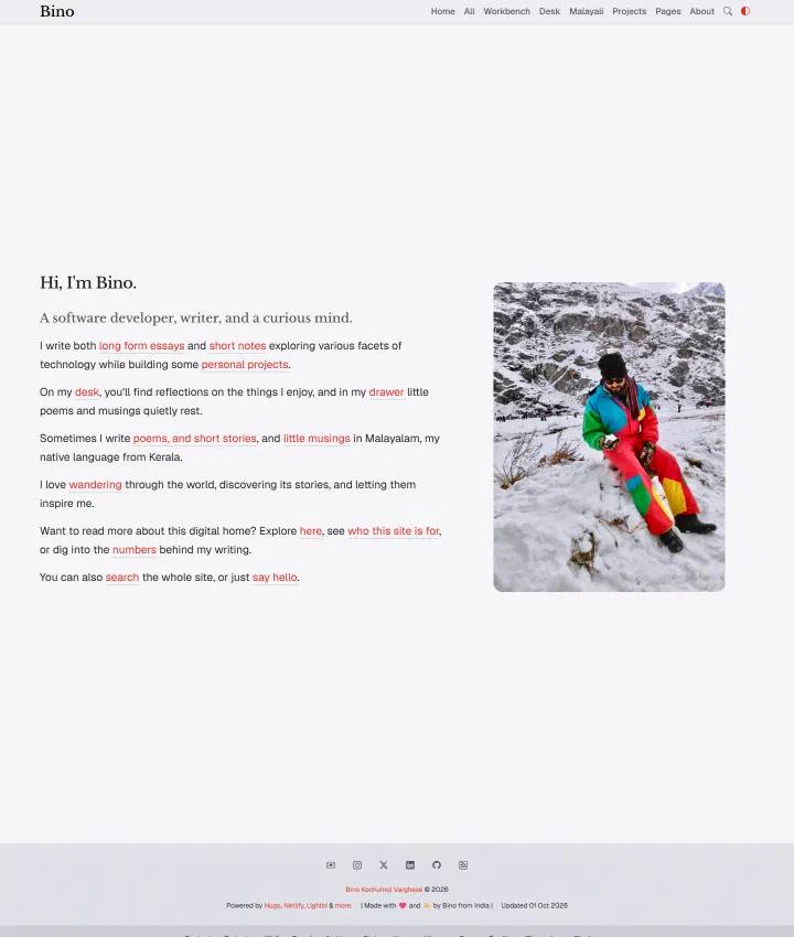 v4: the home page